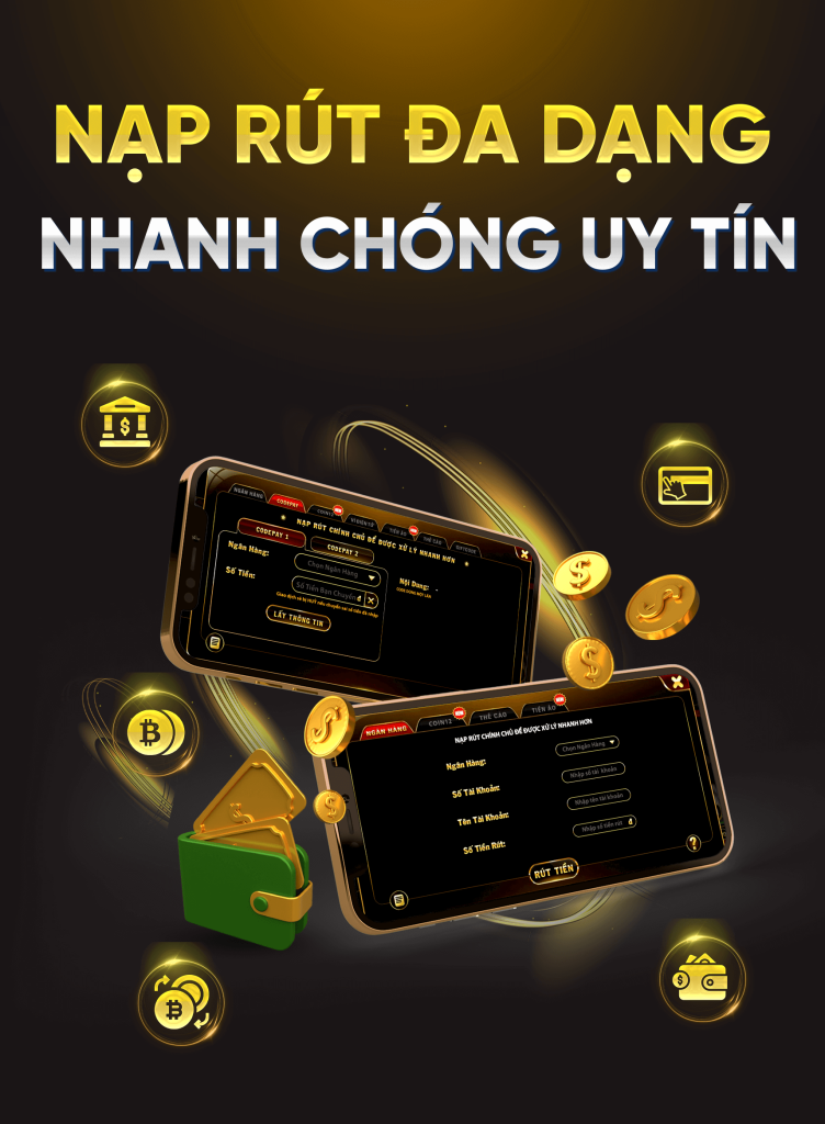 banner nạp rút đa dạng