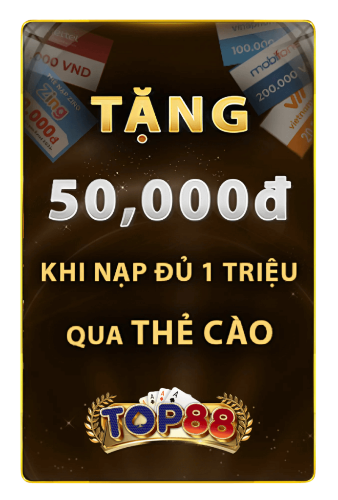 banner top88 tặng thẻ cào